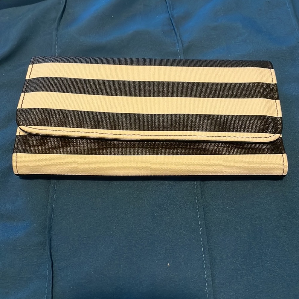 Kut from the Kloth striped wallet, New, Vegan